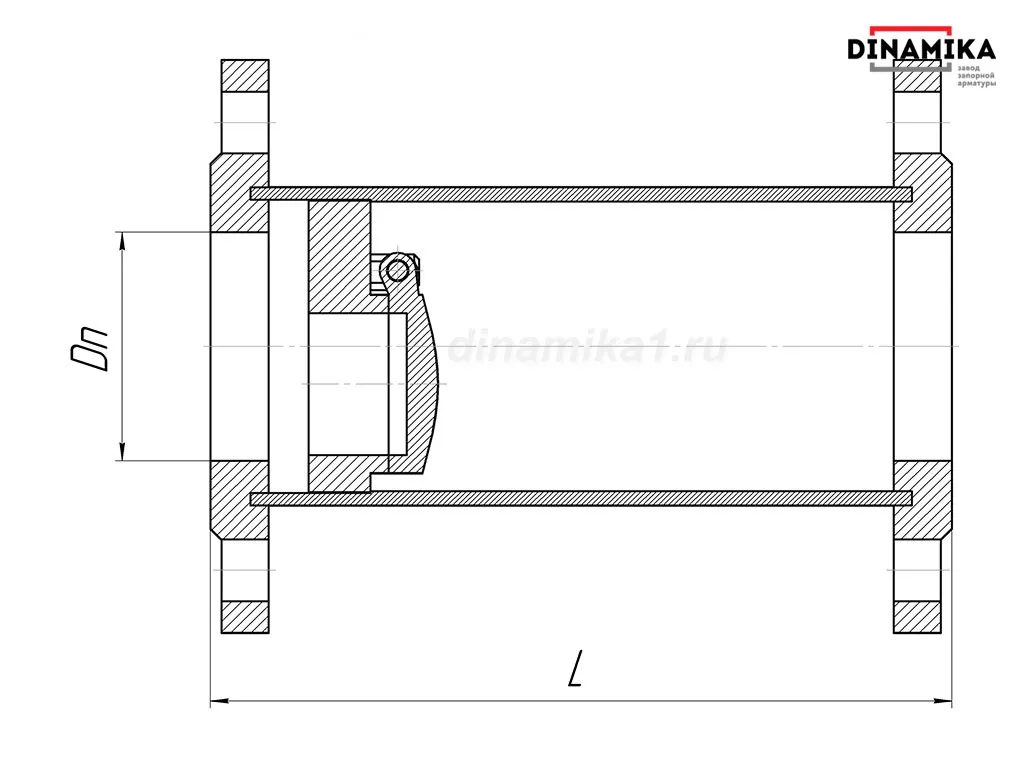 Обратный клапан 19с38нж Ду150 Ру16-160 фланцевый