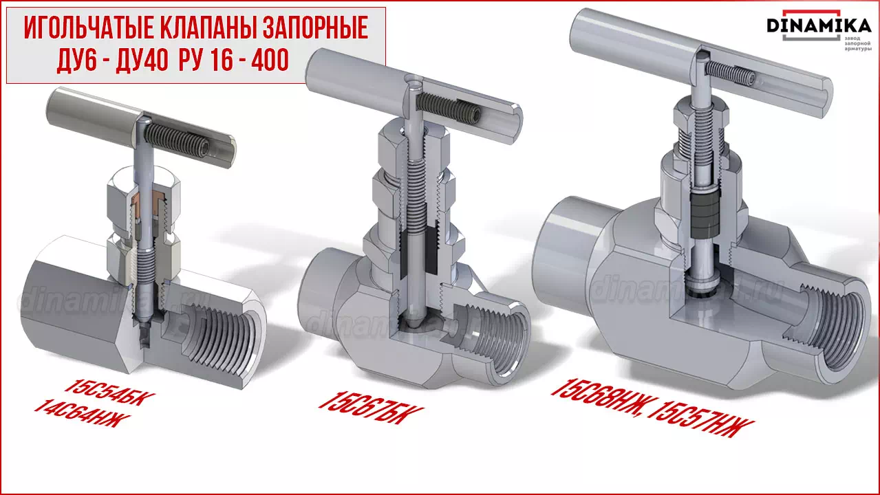 Резьбовые клапаны игольчатые муфтовые в Сергиевом Посаде